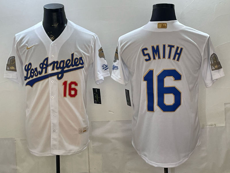 Men Los Angeles Dodgers #16 Smith white Game 2026 Nike MLB Jersey 4014001->women mlb jersey->Women Jersey